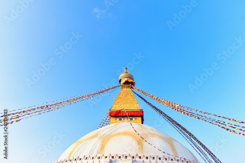 World Heritage Site of Boudhanath Stupa in Kathmandu, Nepal