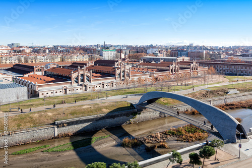 Matadero Cultural Center view in Madrid, Spain