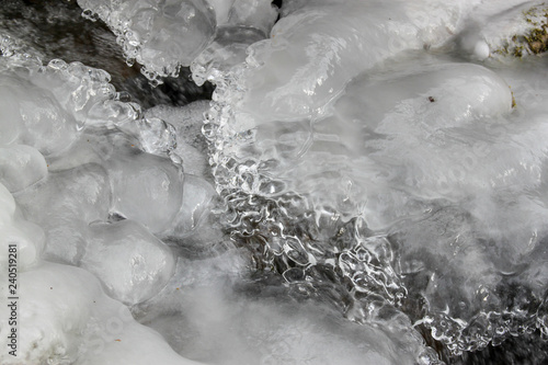 ice on winter creek