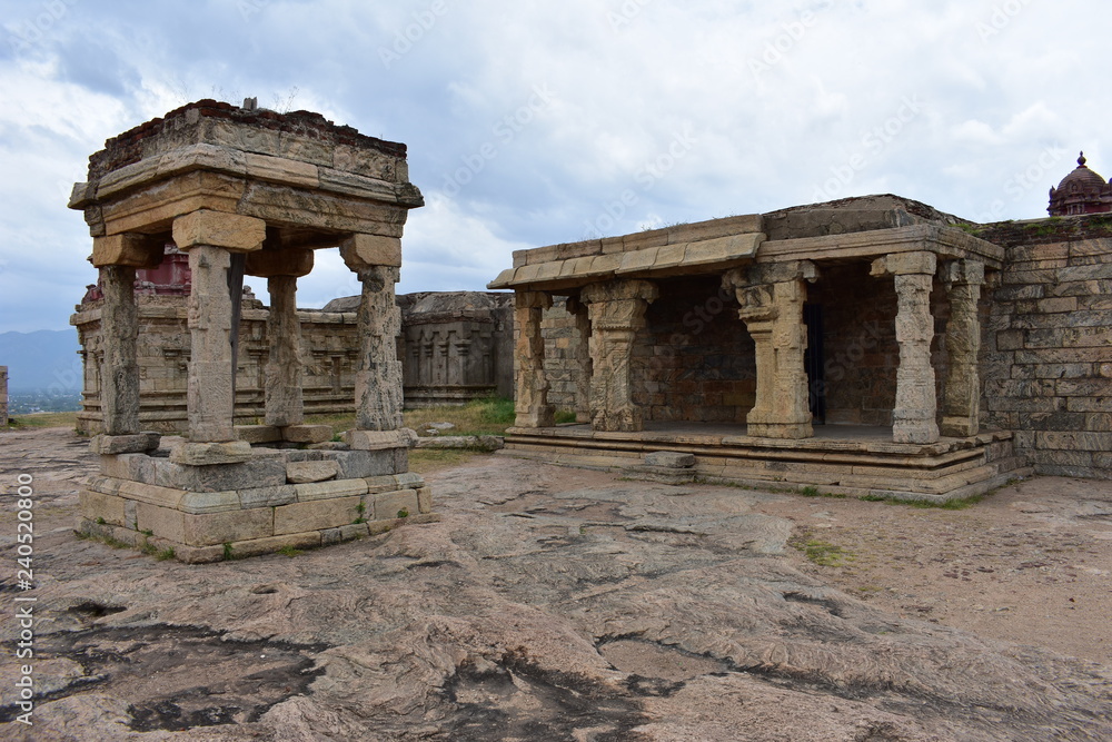 Dindigul, Tamilnadu, India - July 13, 2018: Dindigul Malai Kottai Dindigul, Tamilnadu, India - July 13, 2018: Dindigul Malai Kottai