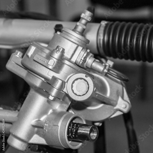 Rack and pinion steering mechanism of a car