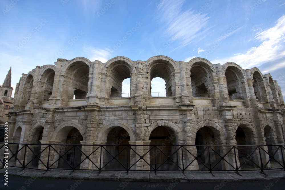 Front view of Arles Amphitheratre