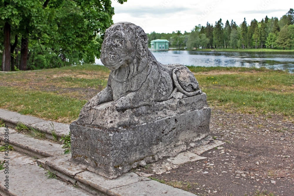 Obraz premium Lion statue