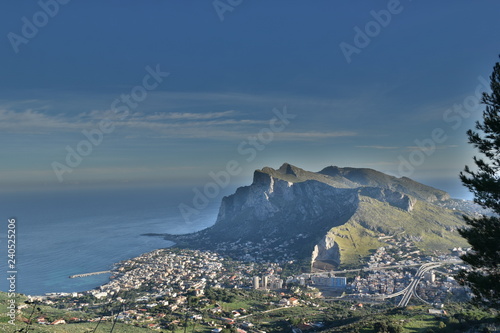 veduta di monte gallo, Sferracavallo, Palermo photo