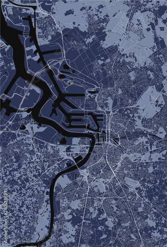map of the city of Antwerp, Belgium