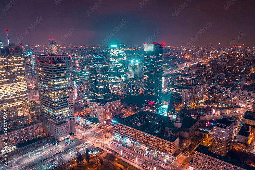 Warszawa z lotu ptaka