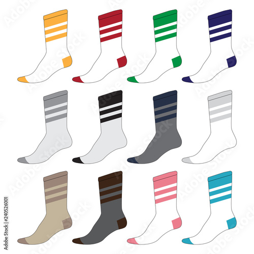 Vector template for Socks