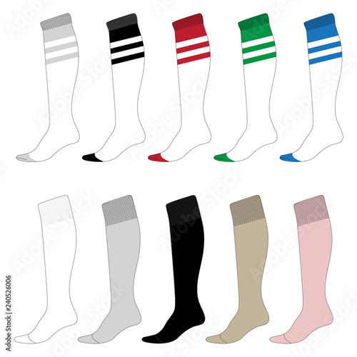 Vector template for Socks