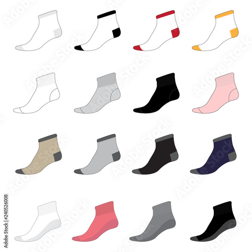 Vector template for Socks