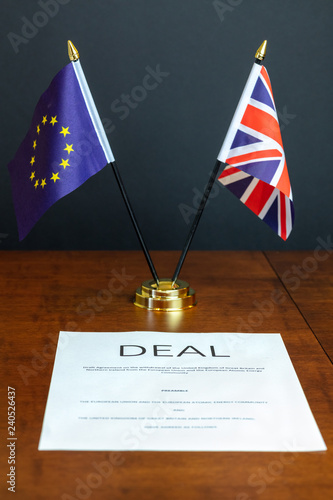 Brexit Concept.  Sheet of Paper Headed 