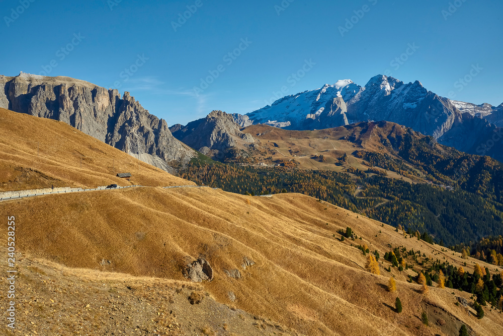 Italy, Dolomite mountains,  Sella pass