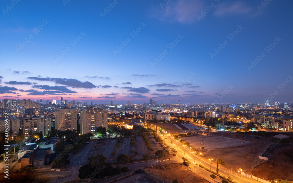 Tel-Aviv at blue hour