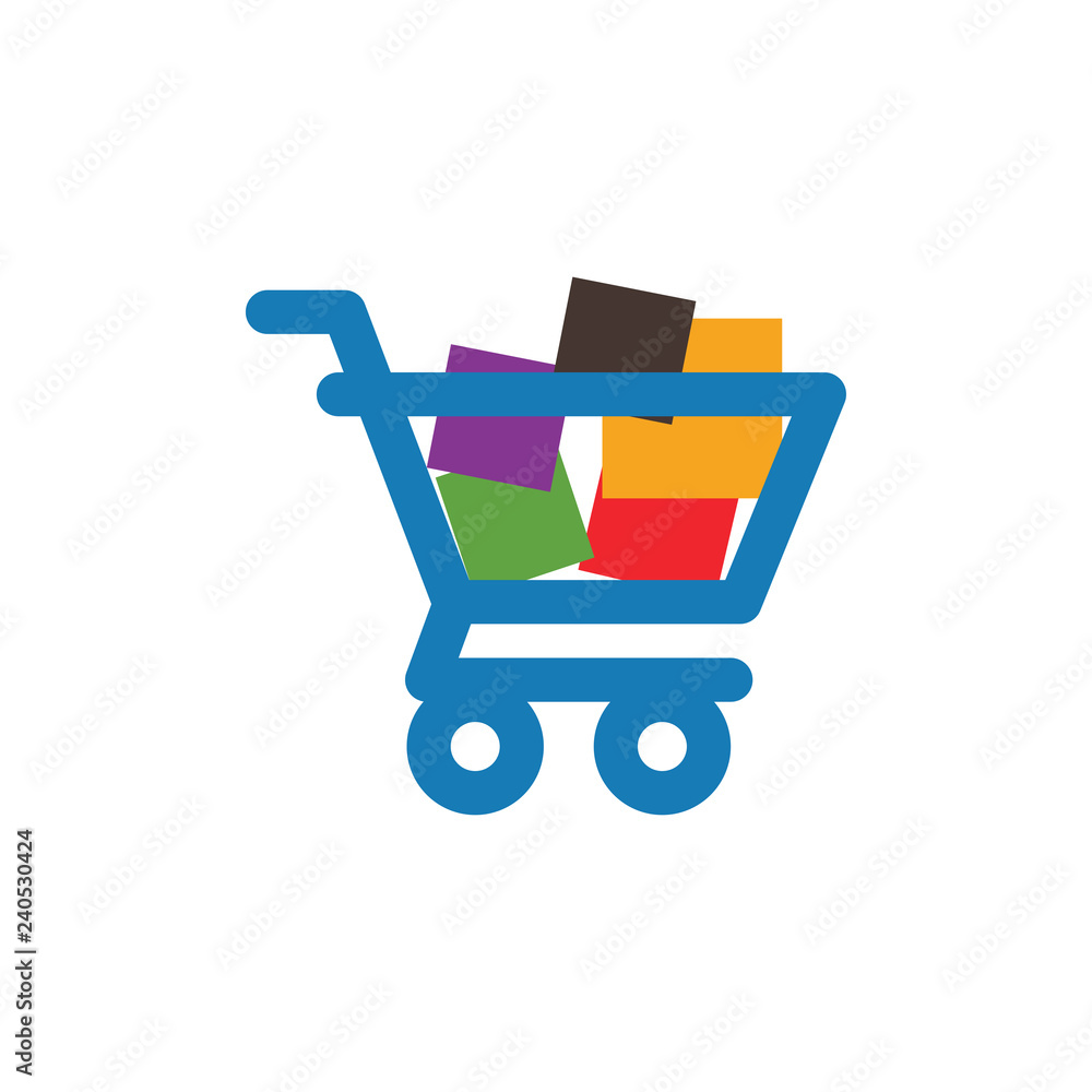 Shopping cart graphic icon design template vector Shopping cart graphic icon design template vector