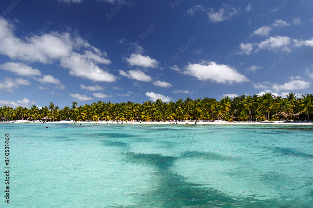 Dominican Republic, the Caribbean Sea, the sunny beaches of Saona Island