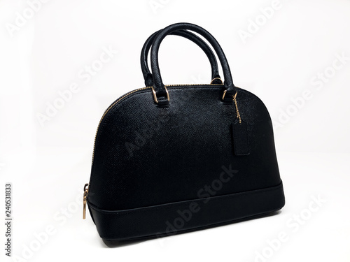 Black Hand Bag Isolated on White