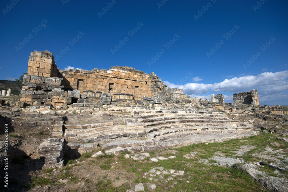 Ruins of ancient city Hierapolis, Denizli / Turkey