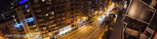 Barcelona. Street at night. Barcelona, Spain © VEOy.com