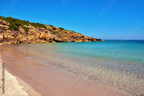 Fototapeta Naklejka Na Ścianę i Meble -  beach (cala mosche) in one of the most beautiful beaches of Sicily, in the Vendicari Natural Reserve syracuse italy