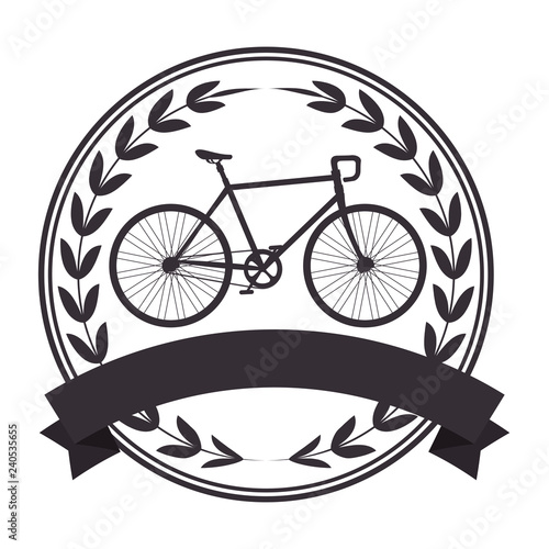seal with racing bicycle