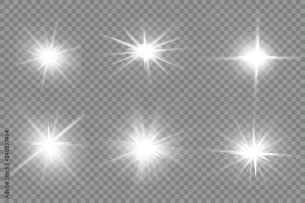 Obraz premium glare on a light background 6