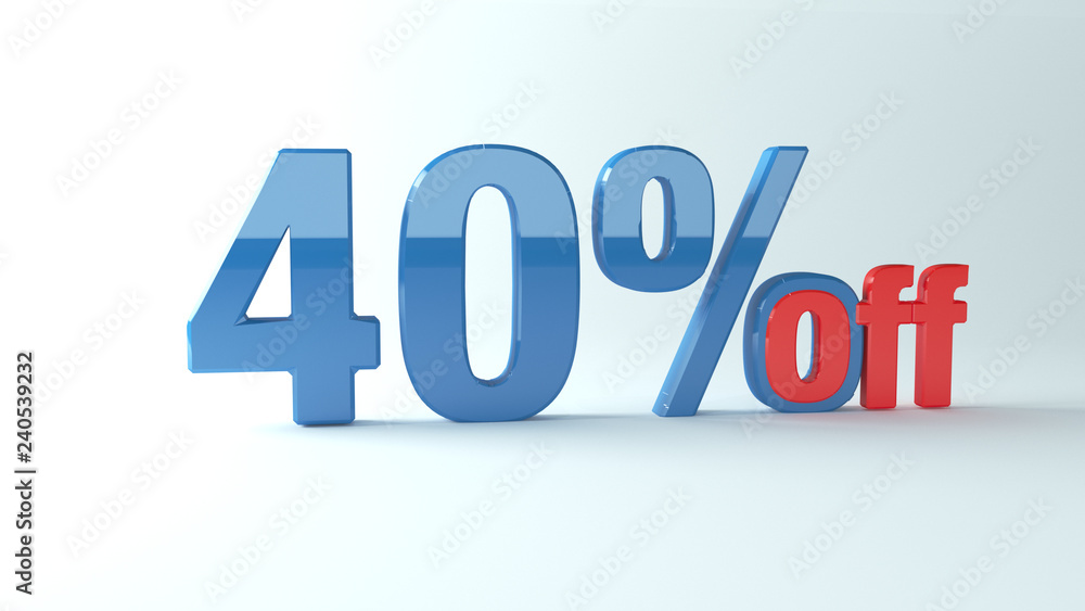 40% off, discount banner, element. 40% off, discount banner, element.
