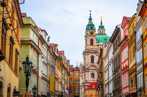 Cozy streets of Old Town Prague, Czech Republic.