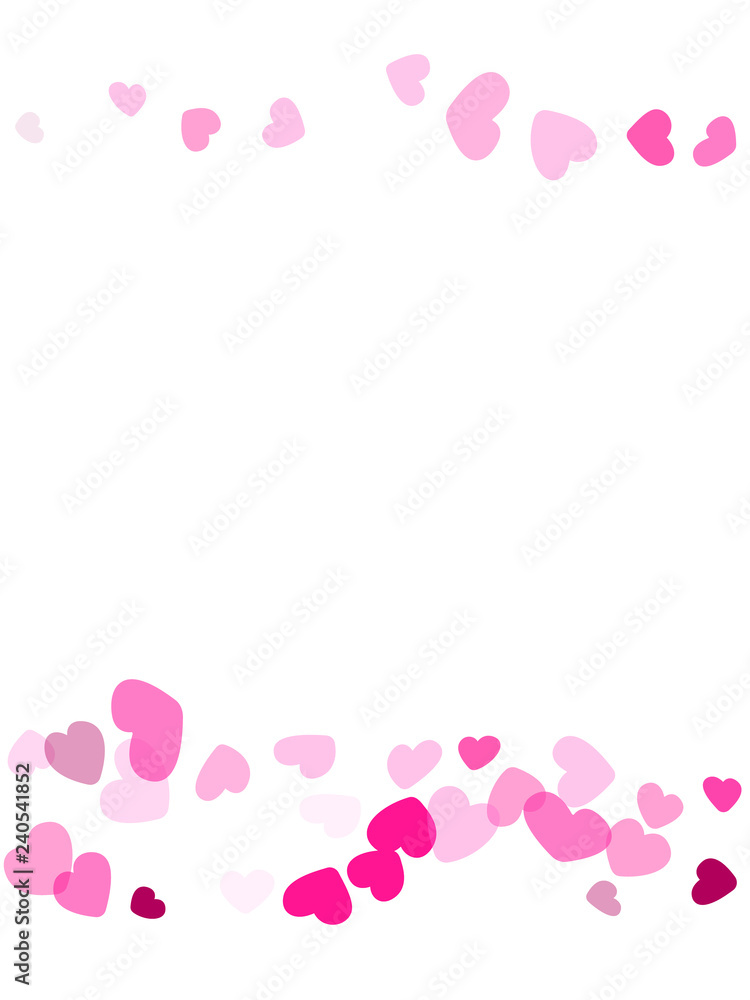 Hearts confetti flying vector background graphic design. Hearts confetti flying vector background graphic design.