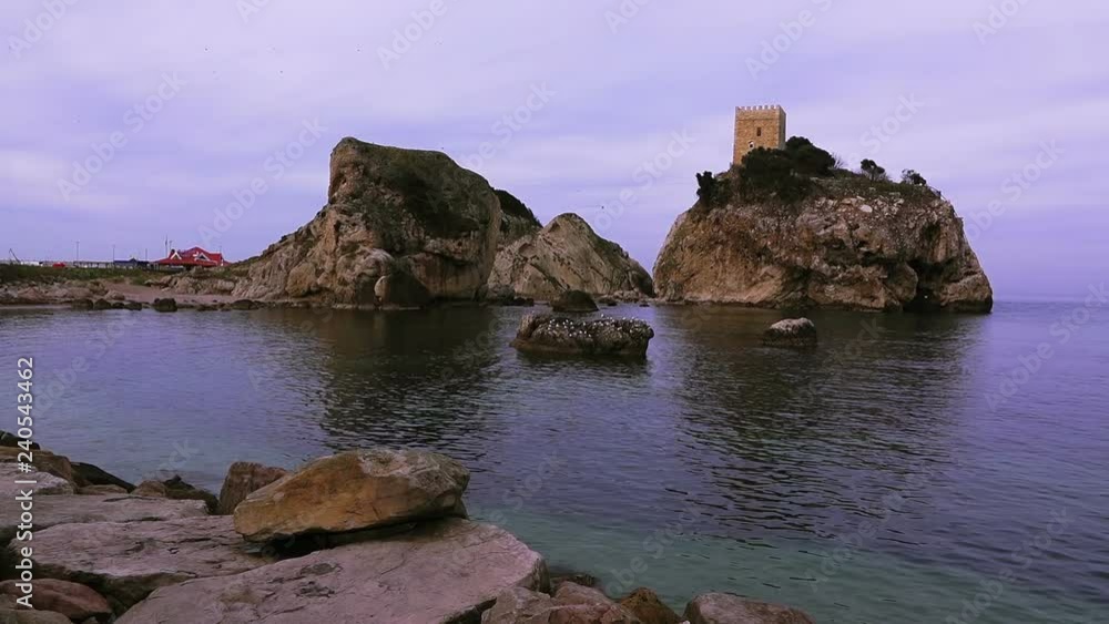 Beautiful view of the rocky islands on the Black Sea near the town of Sile, Turkey Beautiful view of the rocky islands on the Black Sea near the town of Sile, Turkey