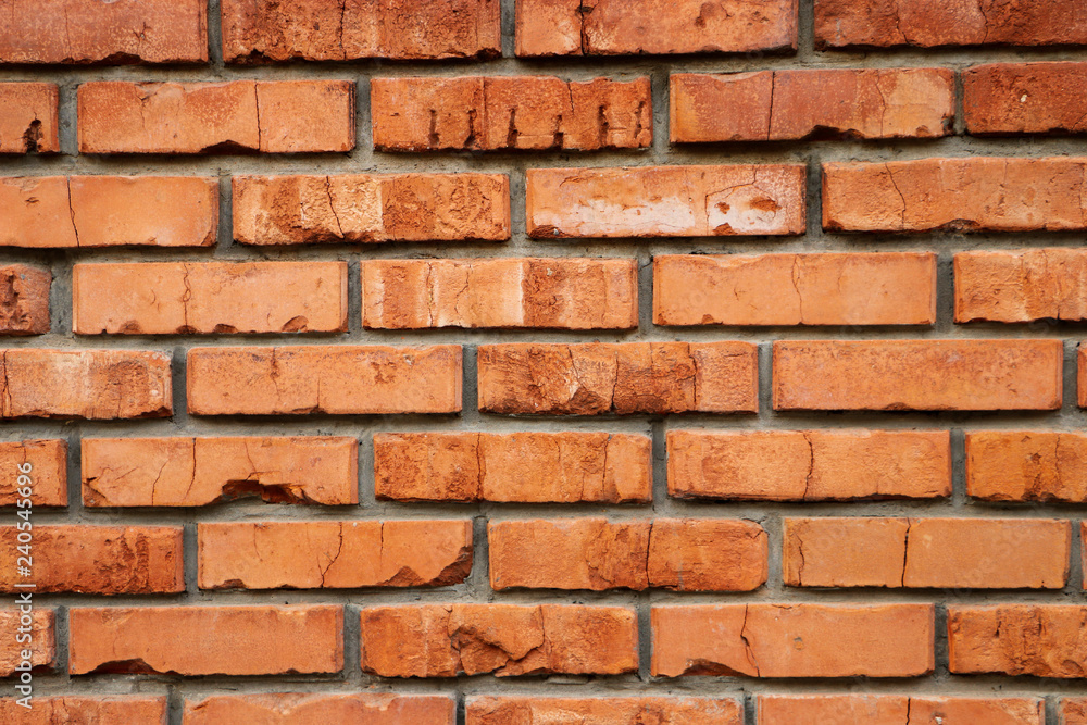 Wall of old red brick. Texture and background. Wallpaper. Grunge effect. Urban texture. Pattern and mockup. Wall of old red brick. Texture and background. Wallpaper. Grunge effect. Urban texture. Pattern and mockup.