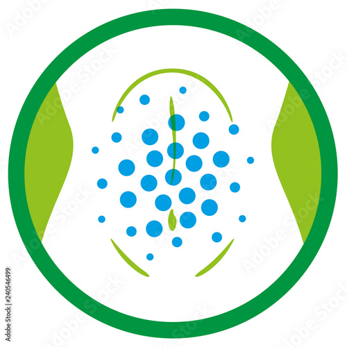Illustration of effervescent medicine icon, heartburn, belly. Ideal for medical and educational materials