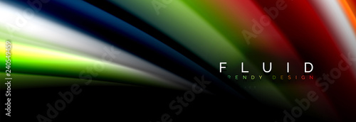 Abstract wave line water 3d background. Wave liquid shape. Splash ink paint mixing on black