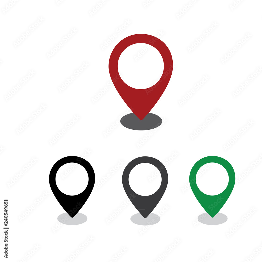 set location pin icon set location pin icon