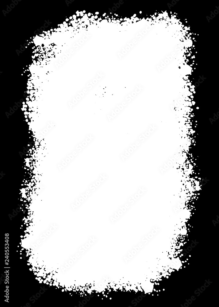 Fototapeta premium Dekoracyjna czarno-biała ramka na zdjęcia. Wpisz tekst wewnątrz, użyj jako nakładki lub maski maski.