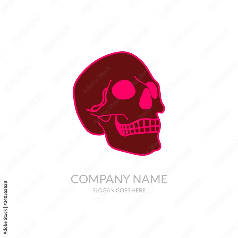Skull Vector Icon Outline Community Business Company Stock Logo Design Template Skull Vector Icon Outline Community Business Company Stock Logo Design Template