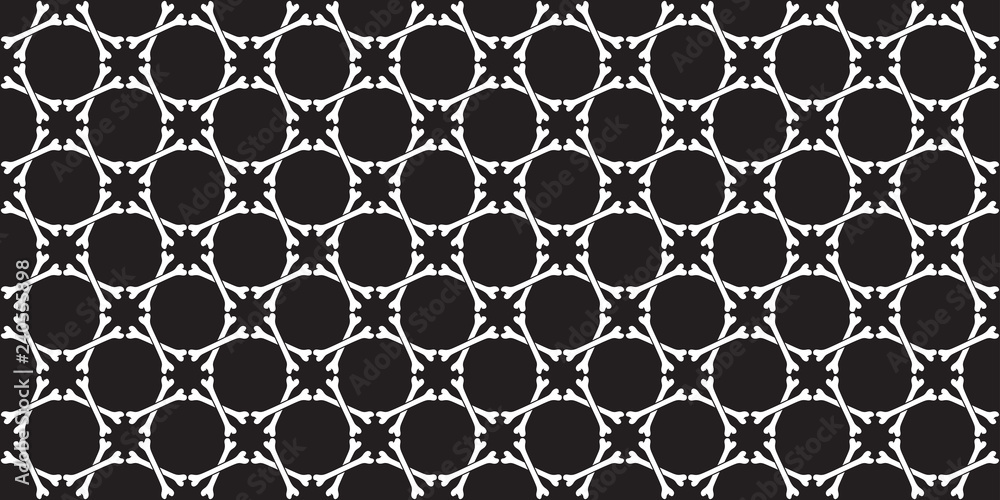 Fototapeta premium dog bone seamless pattern vector Halloween french bulldog scarf isolated tile background repeat wallpaper black