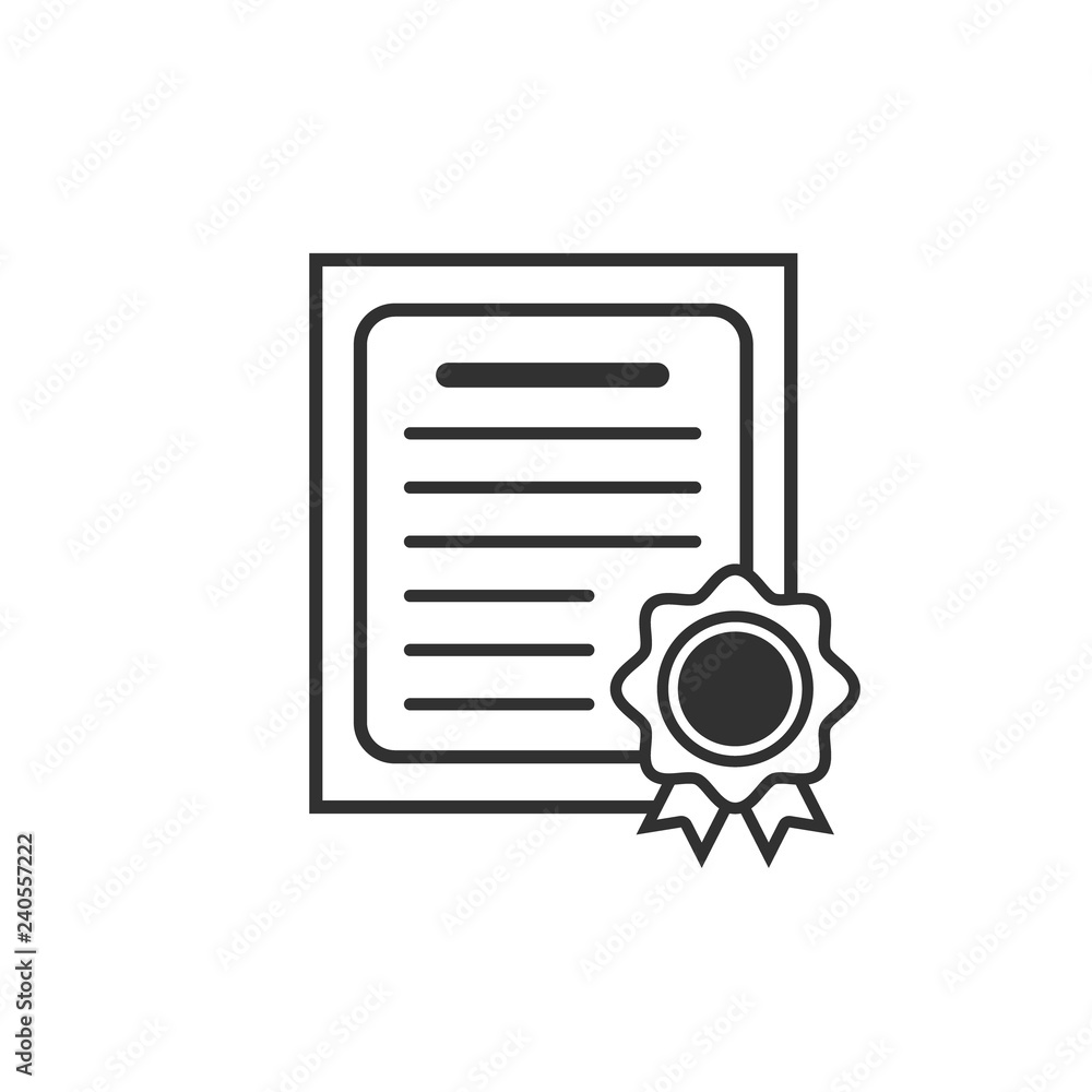 Certificate icon. Vector illustration. Certificate icon. Vector illustration.