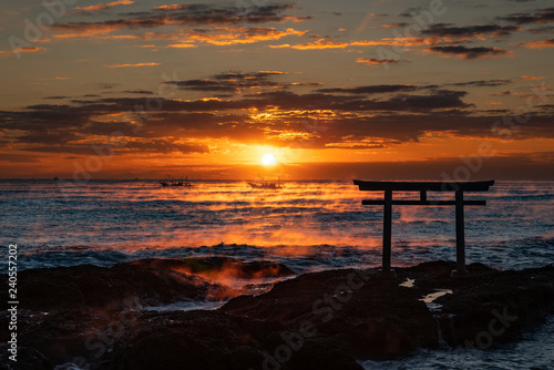 大洗磯前神社の日の出