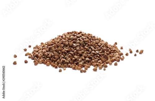 Buckwheat isolated on white background