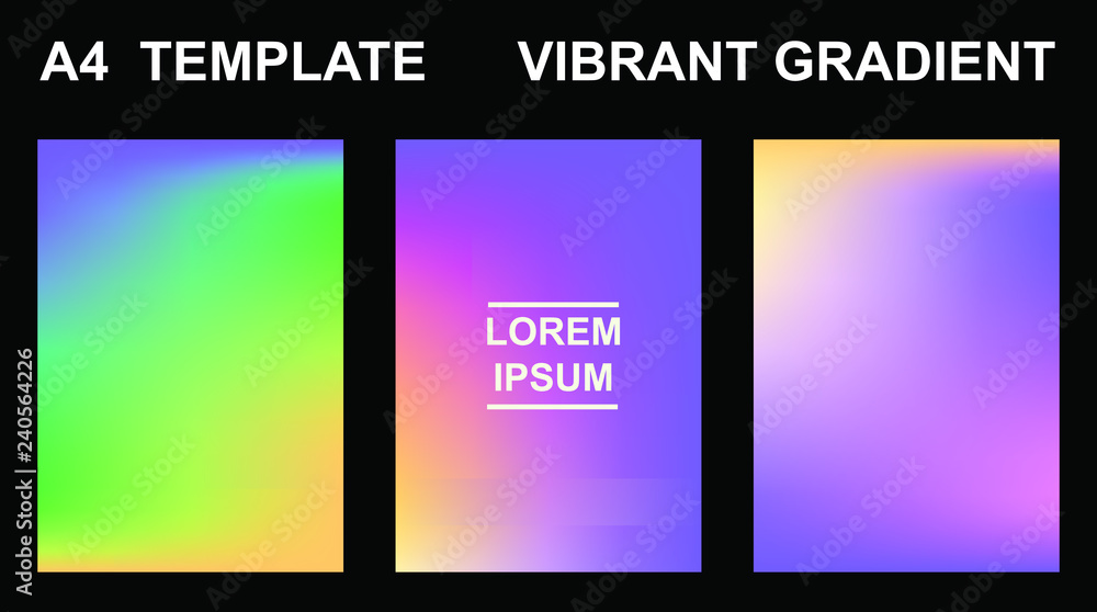 Vector EPS 10 illustration Gradient Background Texture. Template for design, banner, flyer, business card, poster, wallpaper, brochure, smartphone screen, mobile app.