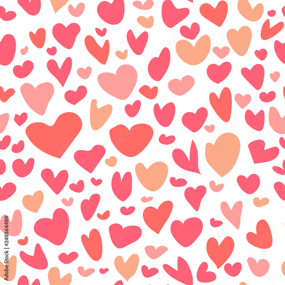 Doodle heart pattern Doodle heart pattern