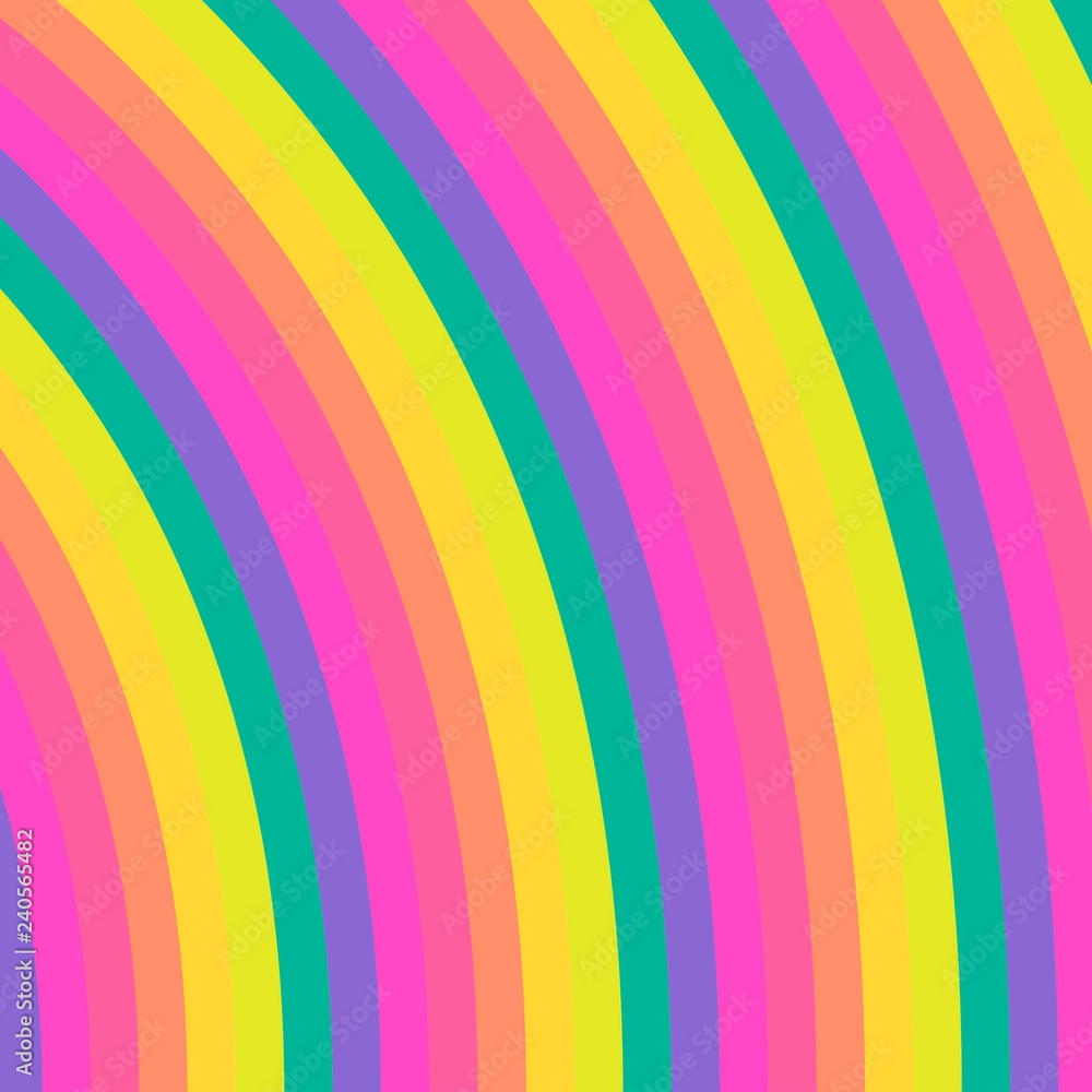 Obraz premium Rainbow Colorful pattern with different color lines. Texture background for textile, print, paper, fabric background, wallpaper
