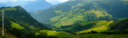 Summer time mountain nature panoramic landscape near Habkern, Switzerland © Anton Gvozdikov