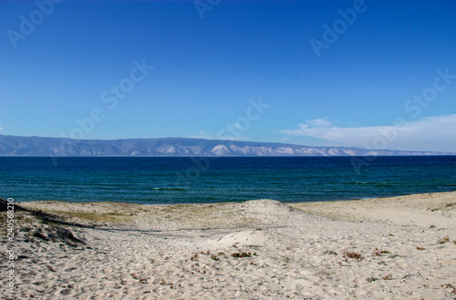 Baikal lake beach 