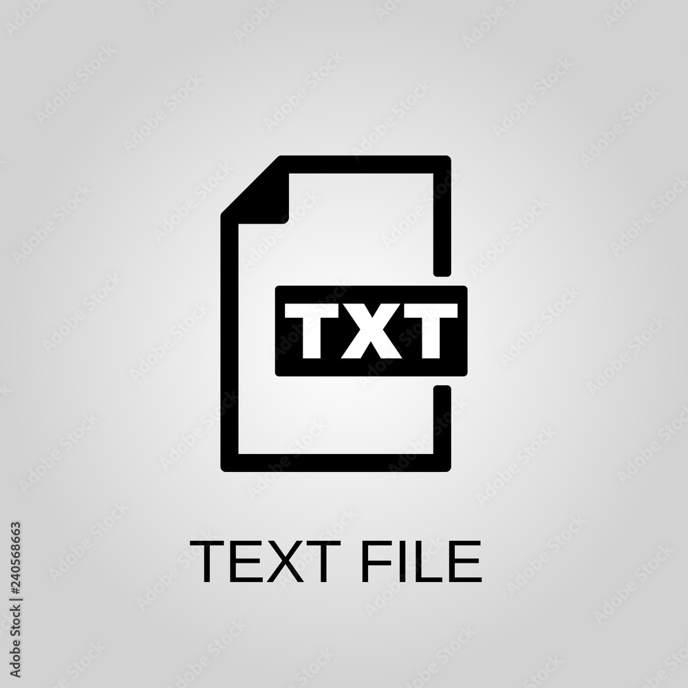 TXT file icon. TXT file concept symbol design. Stock - Vector illustration can be used for web. TXT file icon. TXT file concept symbol design. Stock - Vector illustration can be used for web.