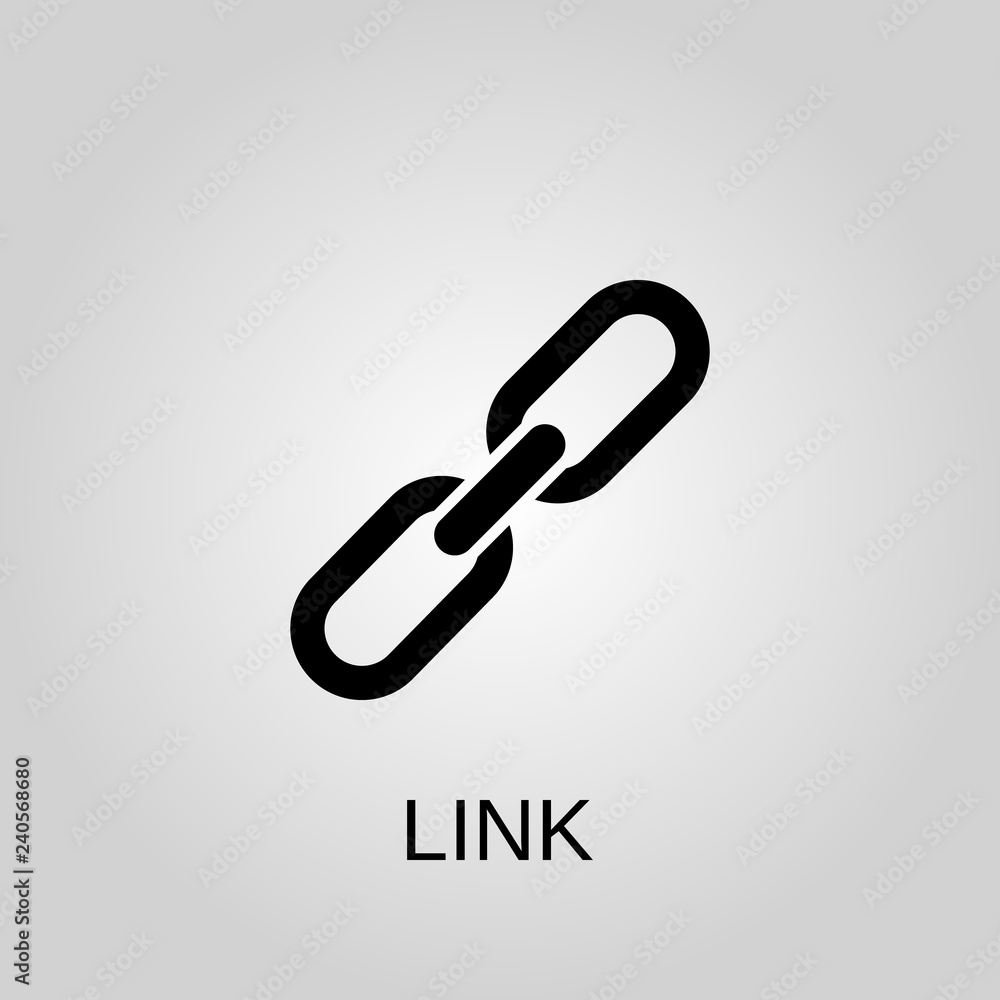 Link icon. Chain concept symbol design. Stock - Vector illustration can be used for web. Link icon. Chain concept symbol design. Stock - Vector illustration can be used for web.