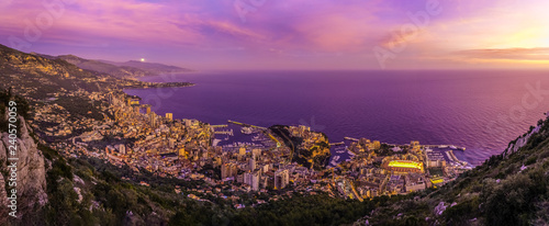 Principauté de Monaco (coucher de soleil) photo
