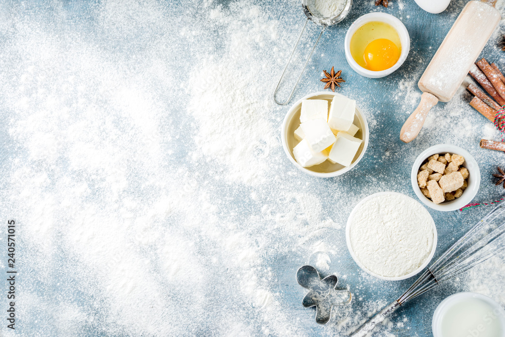 Christmas baking background Christmas baking background
