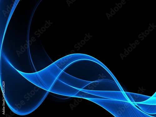  Abstract Soft Color Blue Wave Background