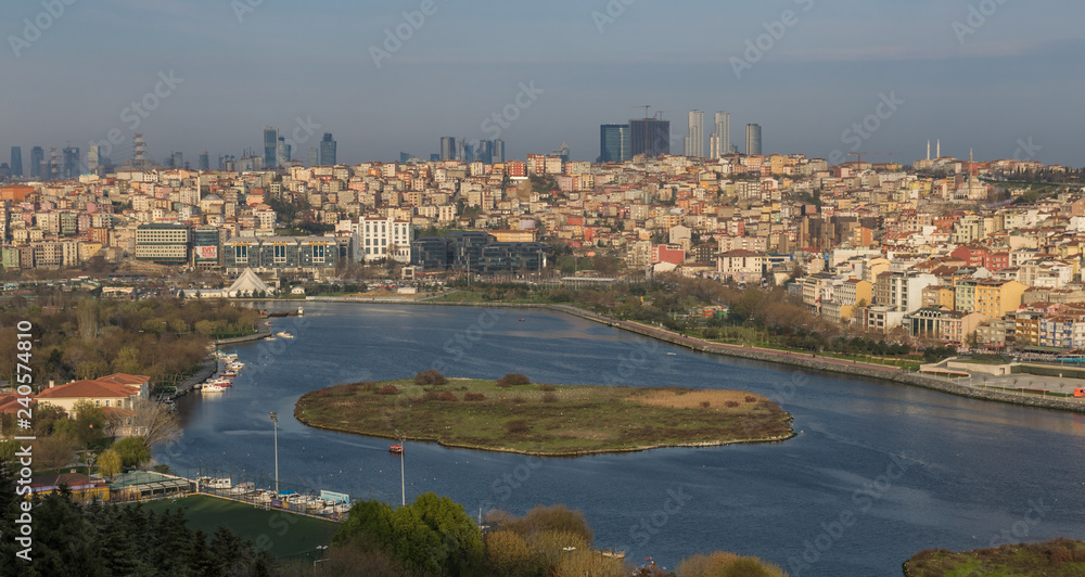 Istanbul, Turkey - the Pierre Loti is a natural hill located in the Eyup district, and offers a great view of the city, expecially during sunset time