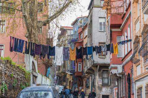 Istanbul, Turkey - even if almost unknown among the tourists, the districts of Fener & Balat are maybe the most typical and colorful areas of Istanbul, with their Greek, Jewish and Byzantine heritage photo